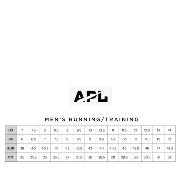 NEW APL men's streamline shoes in dark green/ivory